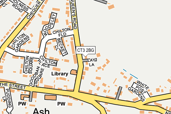 CT3 2BG map - OS OpenMap – Local (Ordnance Survey)