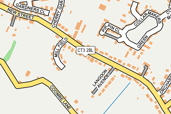 CT3 2BL map - OS OpenMap – Local (Ordnance Survey)