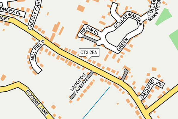 CT3 2BN map - OS OpenMap – Local (Ordnance Survey)