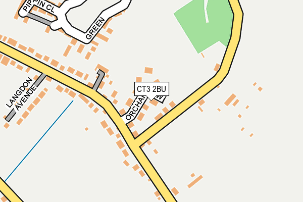 CT3 2BU map - OS OpenMap – Local (Ordnance Survey)