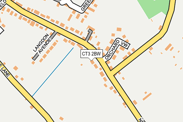 CT3 2BW map - OS OpenMap – Local (Ordnance Survey)