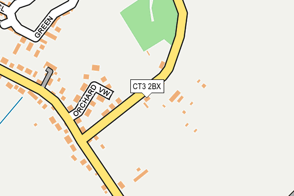 CT3 2BX map - OS OpenMap – Local (Ordnance Survey)