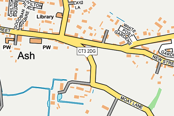 CT3 2DG map - OS OpenMap – Local (Ordnance Survey)