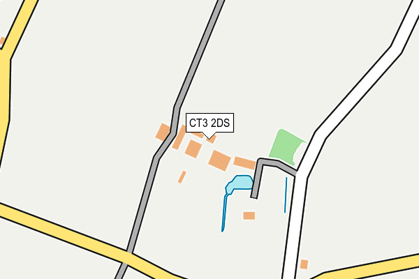 CT3 2DS map - OS OpenMap – Local (Ordnance Survey)