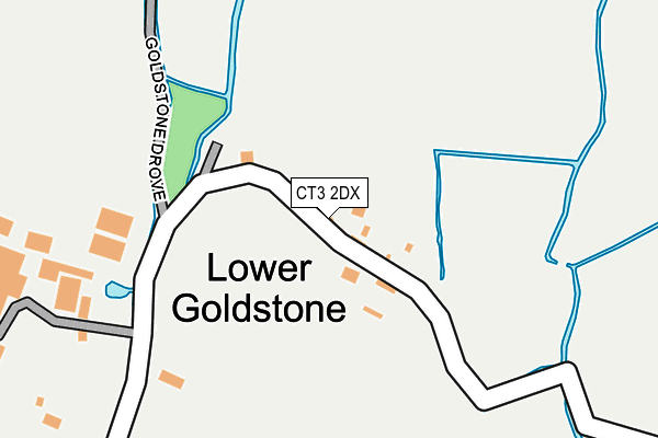 CT3 2DX map - OS OpenMap – Local (Ordnance Survey)