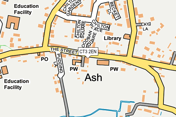 CT3 2EN map - OS OpenMap – Local (Ordnance Survey)