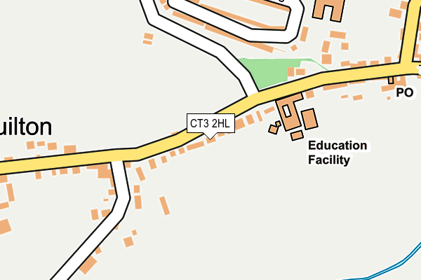CT3 2HL map - OS OpenMap – Local (Ordnance Survey)