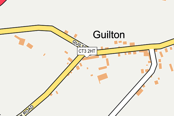 CT3 2HT map - OS OpenMap – Local (Ordnance Survey)