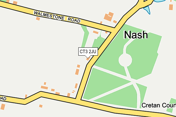 CT3 2JU map - OS OpenMap – Local (Ordnance Survey)