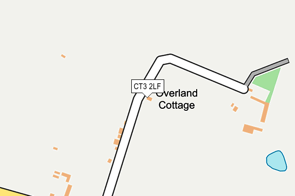 CT3 2LF map - OS OpenMap – Local (Ordnance Survey)