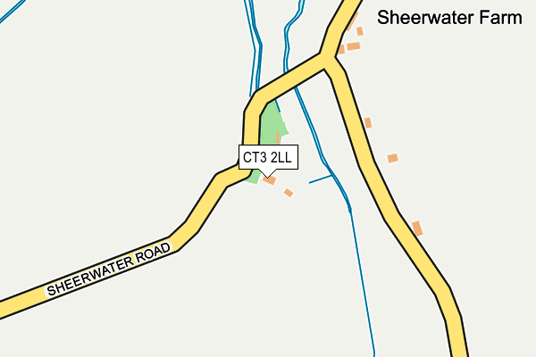 CT3 2LL map - OS OpenMap – Local (Ordnance Survey)