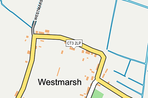 CT3 2LP map - OS OpenMap – Local (Ordnance Survey)