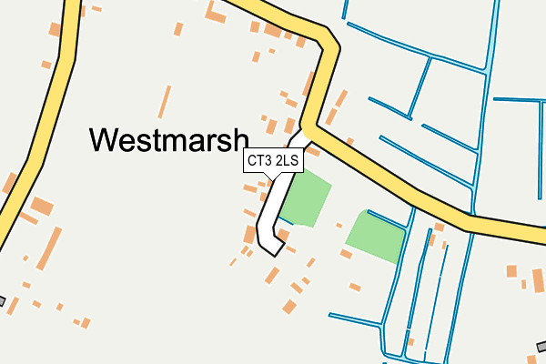 CT3 2LS map - OS OpenMap – Local (Ordnance Survey)