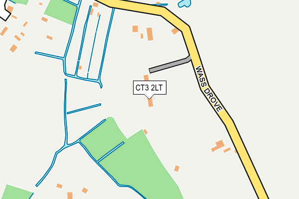 CT3 2LT map - OS OpenMap – Local (Ordnance Survey)