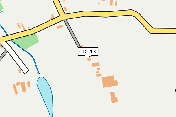 CT3 2LX map - OS OpenMap – Local (Ordnance Survey)