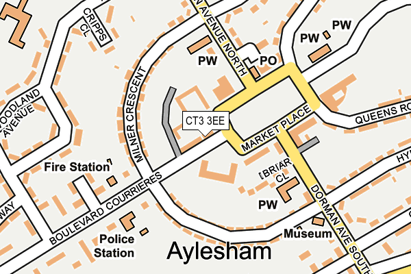 CT3 3EE map - OS OpenMap – Local (Ordnance Survey)