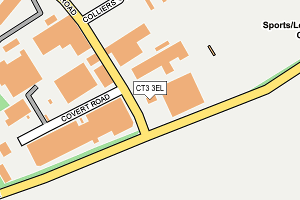 CT3 3EL map - OS OpenMap – Local (Ordnance Survey)