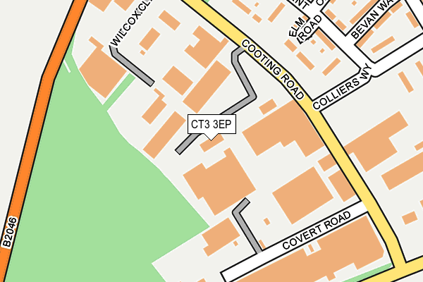 Map of OVENDEN CRUSHING AND RECYCLING LTD at local scale