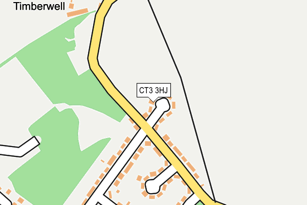 CT3 3HJ map - OS OpenMap – Local (Ordnance Survey)