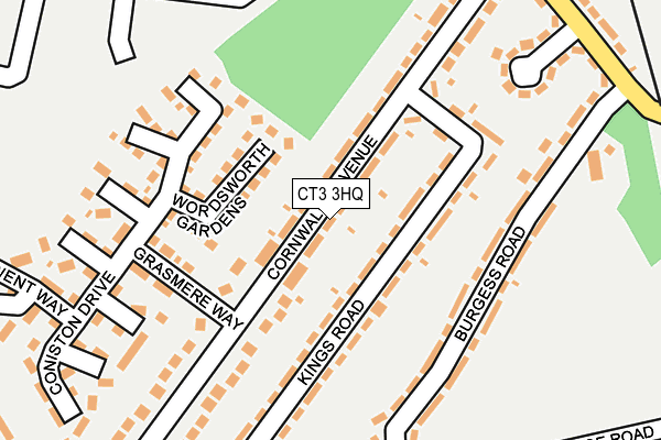 CT3 3HQ map - OS OpenMap – Local (Ordnance Survey)