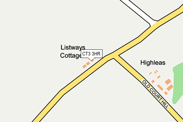 CT3 3HR map - OS OpenMap – Local (Ordnance Survey)