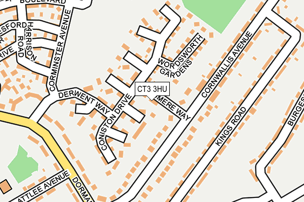 CT3 3HU map - OS OpenMap – Local (Ordnance Survey)