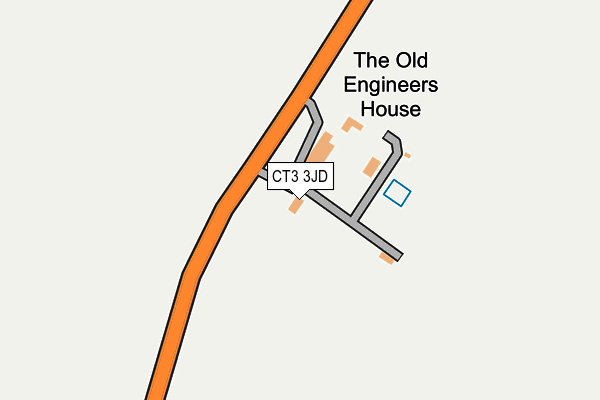 CT3 3JD map - OS OpenMap – Local (Ordnance Survey)