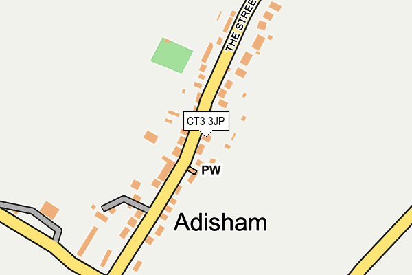 CT3 3JP map - OS OpenMap – Local (Ordnance Survey)