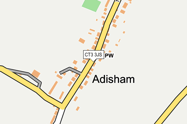 CT3 3JS map - OS OpenMap – Local (Ordnance Survey)