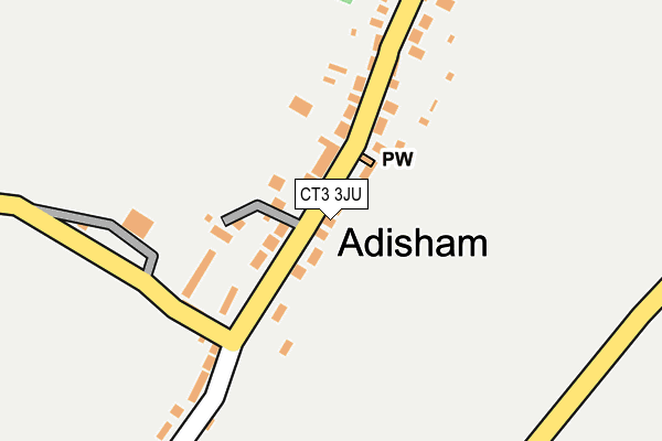 CT3 3JU map - OS OpenMap – Local (Ordnance Survey)