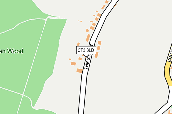 CT3 3LD map - OS OpenMap – Local (Ordnance Survey)