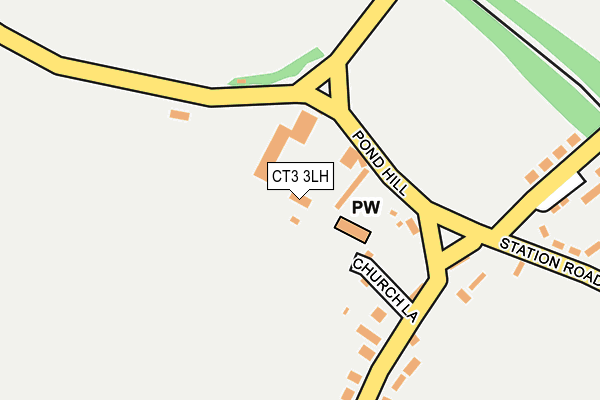 CT3 3LH map - OS OpenMap – Local (Ordnance Survey)