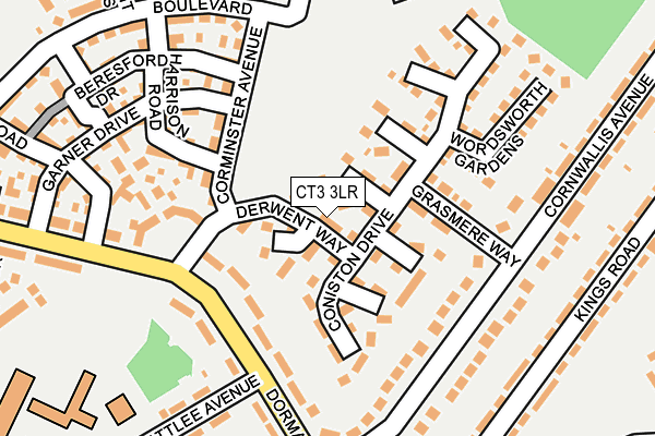CT3 3LR map - OS OpenMap – Local (Ordnance Survey)