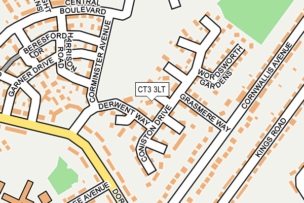 CT3 3LT map - OS OpenMap – Local (Ordnance Survey)