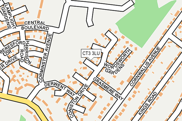 CT3 3LU map - OS OpenMap – Local (Ordnance Survey)