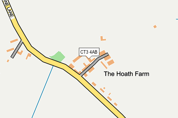 CT3 4AB map - OS OpenMap – Local (Ordnance Survey)