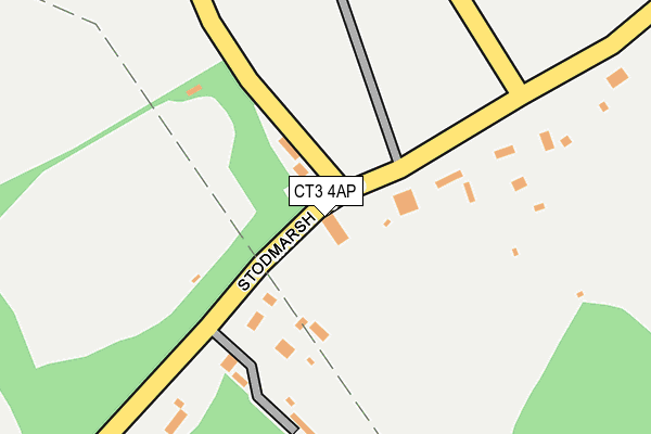 CT3 4AP map - OS OpenMap – Local (Ordnance Survey)