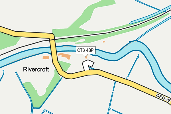 CT3 4BP map - OS OpenMap – Local (Ordnance Survey)
