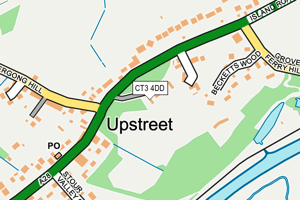 CT3 4DD map - OS OpenMap – Local (Ordnance Survey)