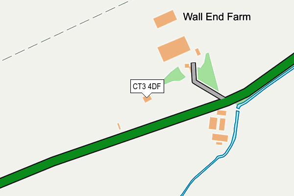 CT3 4DF map - OS OpenMap – Local (Ordnance Survey)