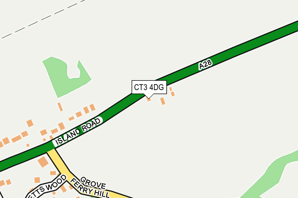CT3 4DG map - OS OpenMap – Local (Ordnance Survey)