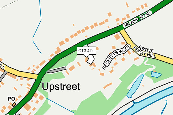 CT3 4DJ map - OS OpenMap – Local (Ordnance Survey)