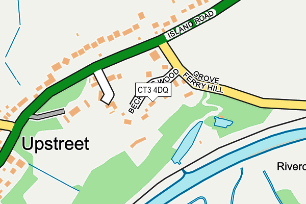 CT3 4DQ map - OS OpenMap – Local (Ordnance Survey)