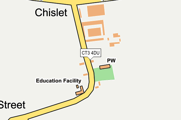 CT3 4DU map - OS OpenMap – Local (Ordnance Survey)