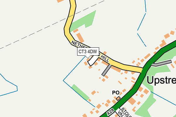 CT3 4DW map - OS OpenMap – Local (Ordnance Survey)