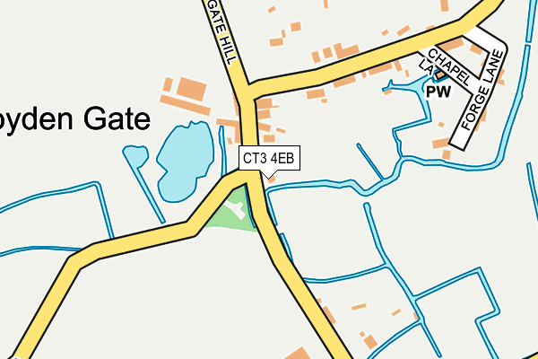 CT3 4EB map - OS OpenMap – Local (Ordnance Survey)