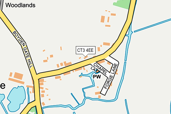 CT3 4EE map - OS OpenMap – Local (Ordnance Survey)