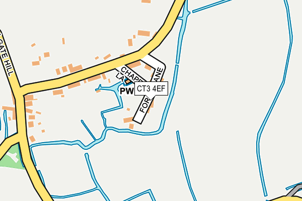 CT3 4EF map - OS OpenMap – Local (Ordnance Survey)