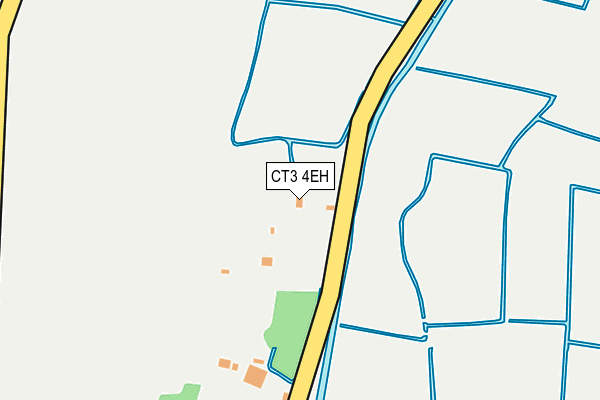 CT3 4EH map - OS OpenMap – Local (Ordnance Survey)