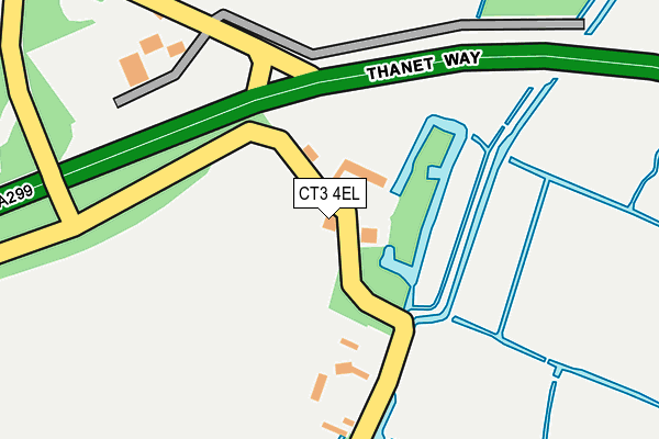 CT3 4EL map - OS OpenMap – Local (Ordnance Survey)